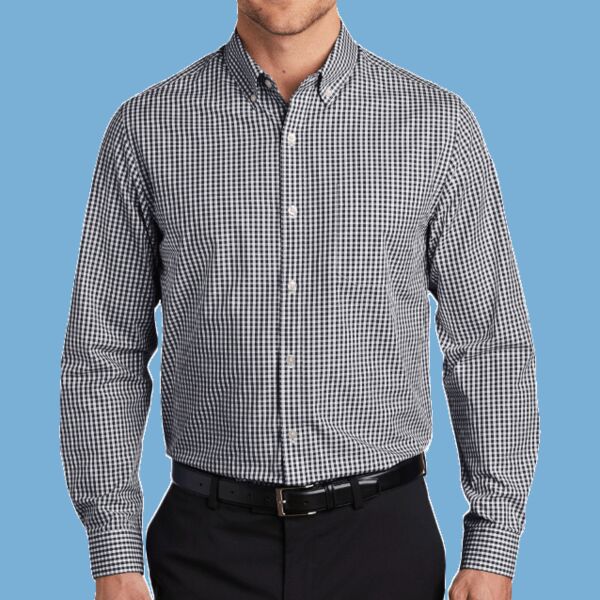 Broadcloth Gingham Easy Care Shirt Thumbnail