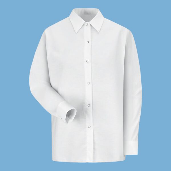 Women's Long Sleeve Specialized Pocketless Poplin Work Shirt Thumbnail