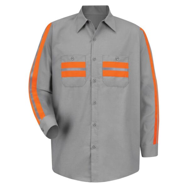 Industrial Enhanced-Visibility Long Sleeve Work Shirt - Tall Sizes Thumbnail