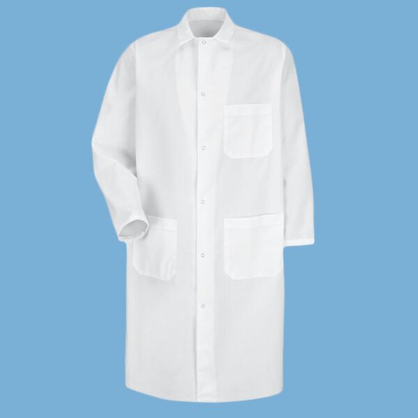Unisex Butcher Coat with Exterior Chest Pocket Thumbnail