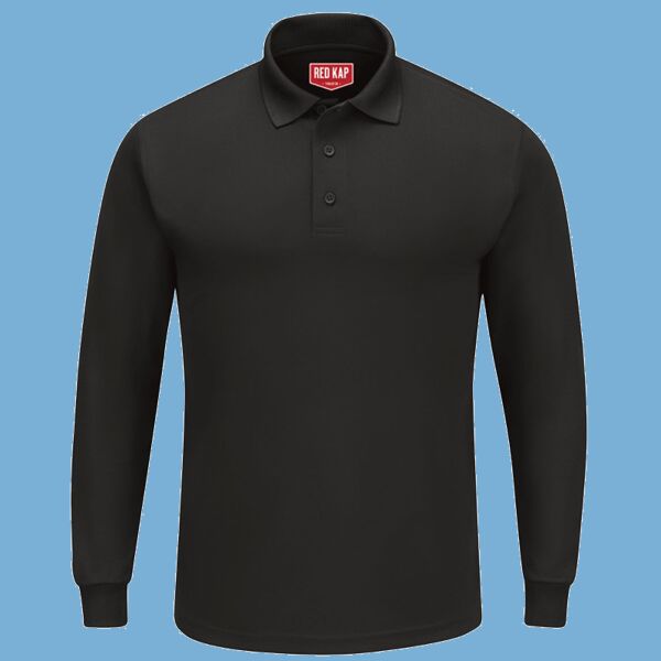 Men's Long Sleeve Performance Knit Polo Thumbnail