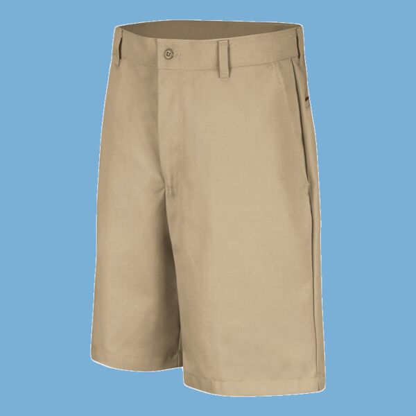 Men's Cotton Casual Plain Front Shorts Thumbnail