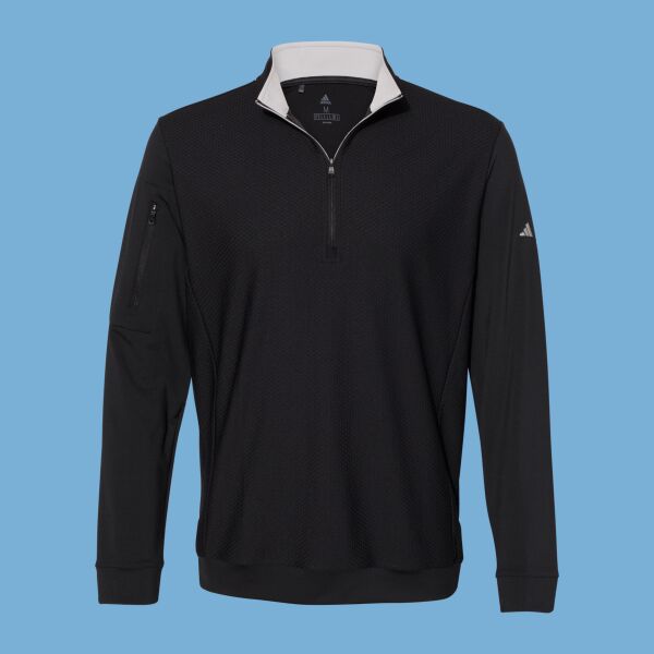 Performance Textured Quarter-Zip Pullover Thumbnail