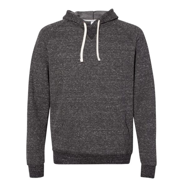 Unisex Snow Heather French Terry Raglan Hooded Sweatshirt Thumbnail