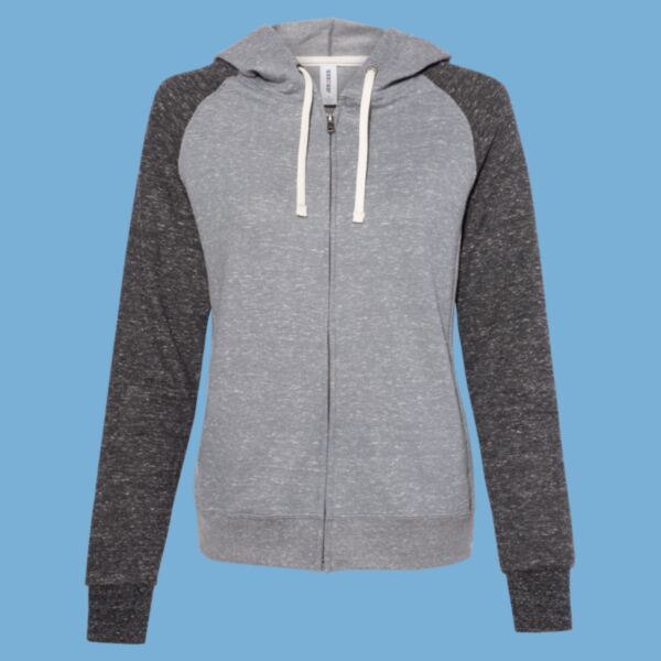 Women's Snow Heather French Terry Full-Zip Hooded Sweatshirt Thumbnail