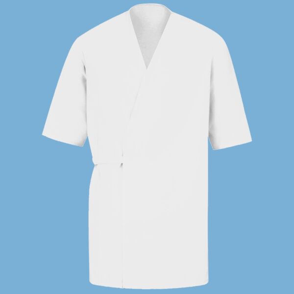 Collarless Poplin Butcher Wrap Thumbnail