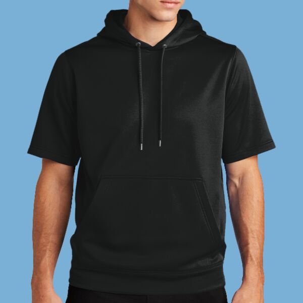 Sport Wick ® Fleece Short Sleeve Hooded Pullover Thumbnail
