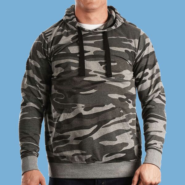 Enzyme-Washed French Terry Hooded Sweatshirt Thumbnail