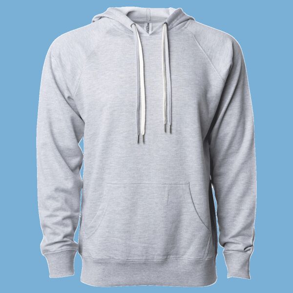 Unisex Icon Lightweight Loopback Terry Hooded Sweatshirt Thumbnail