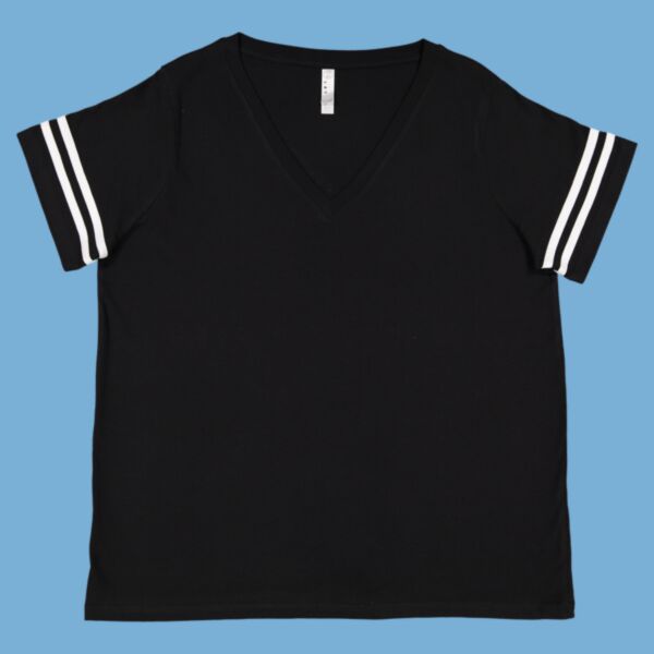 Curvy Collection Women's Vintage Football T-Shirt Thumbnail