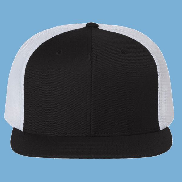 Wool Blend Flat Bill Trucker Cap Thumbnail