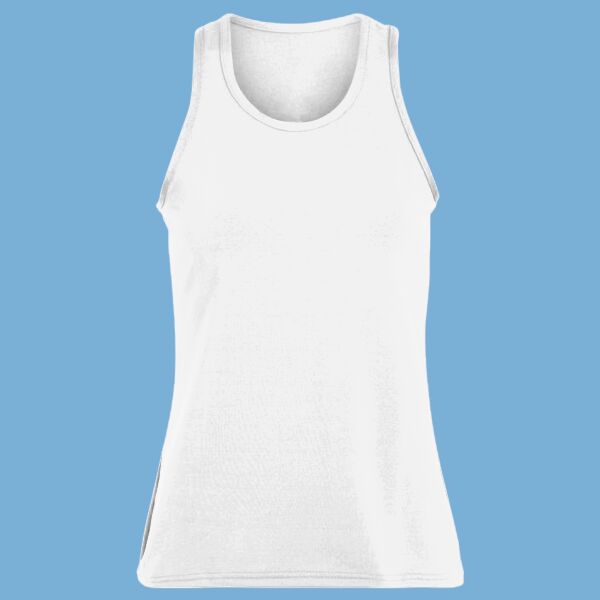 Women's Solid Racerback Tank Top Thumbnail