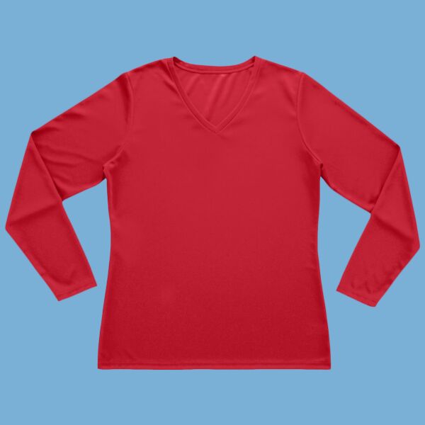 Women's Nexgen Performance Long Sleeve V-Neck T-Shirt Thumbnail