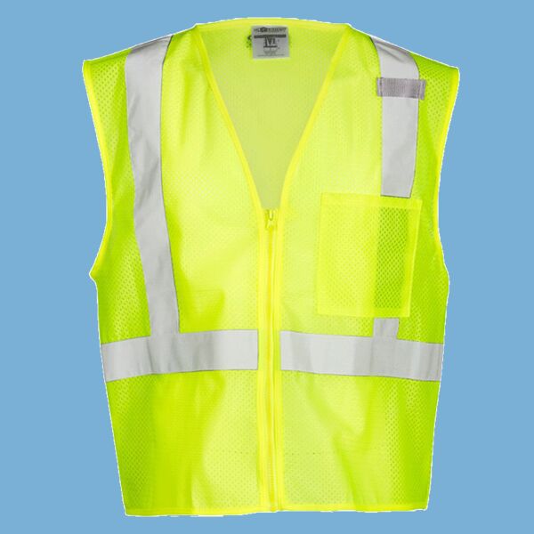 Single Pocket Zipper Mesh Vest Thumbnail