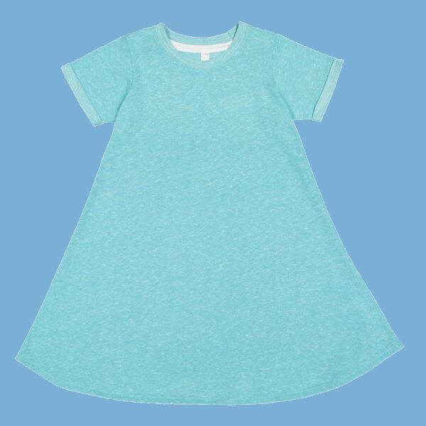 Harborside Mélange French Terry Girls' Twirl Dress Thumbnail