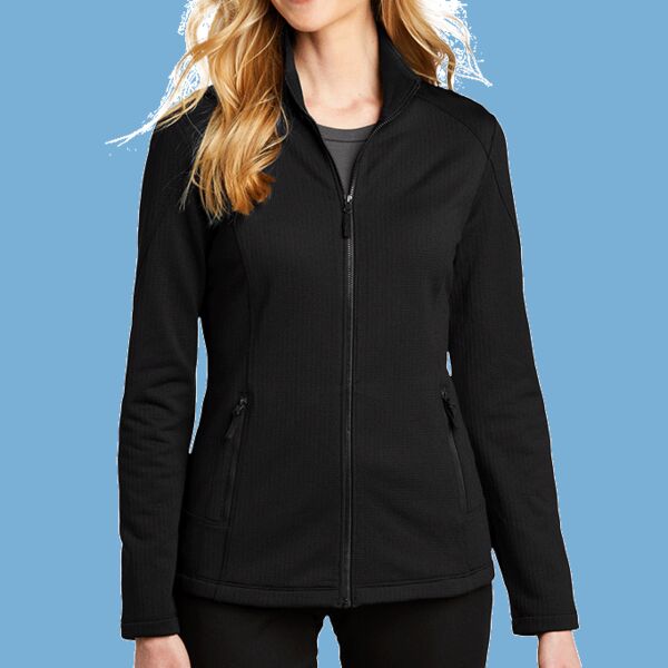 Women's Grid Fleece Jacket Thumbnail