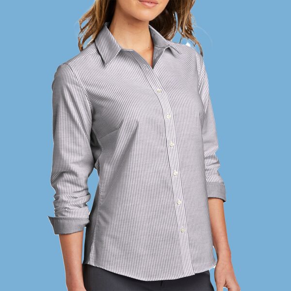 Women's SuperPro Oxford Stripe Shirt Thumbnail