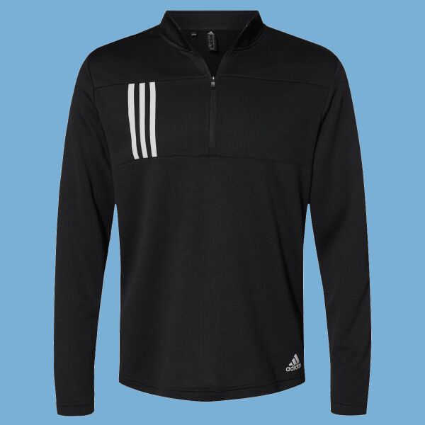 3-Stripes Double Knit Quarter-Zip Pullover Thumbnail