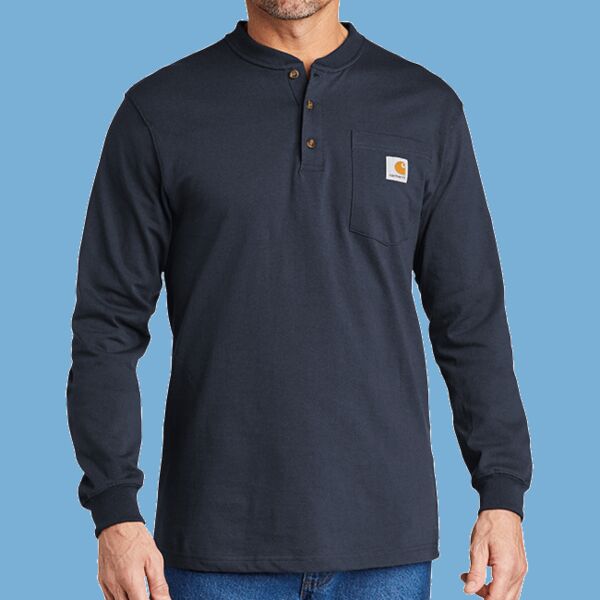 Long Sleeve Henley T Shirt Thumbnail