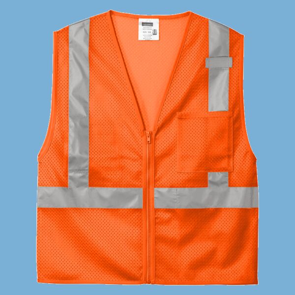Ansi 107 Class 2 Mesh Zippered Vest Thumbnail