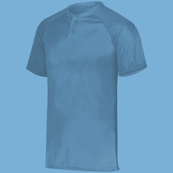 Youth Attain Wicking Two-Button Baseball Jersey Thumbnail