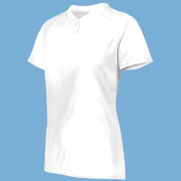 Ladies Attain Wicking Two-Button Softball Jersey Thumbnail