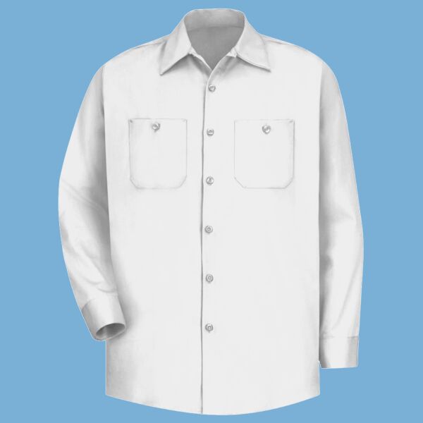 Cotton Long Sleeve Uniform Shirt - Tall Sizes Thumbnail