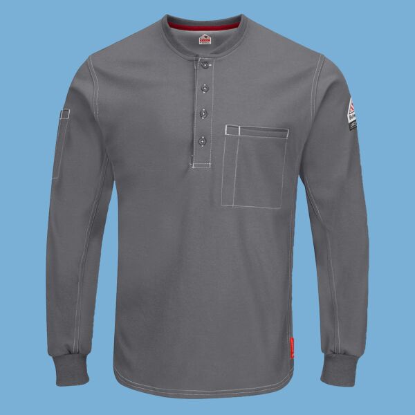 iQ Series® Plus Long Sleeve Henley Thumbnail