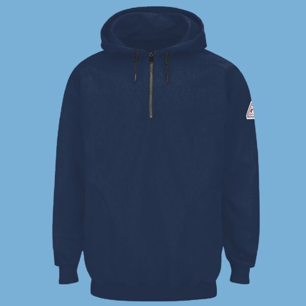Pullover Hooded Fleece Sweatshirt Quarter-Zip - Tall Sizes Thumbnail