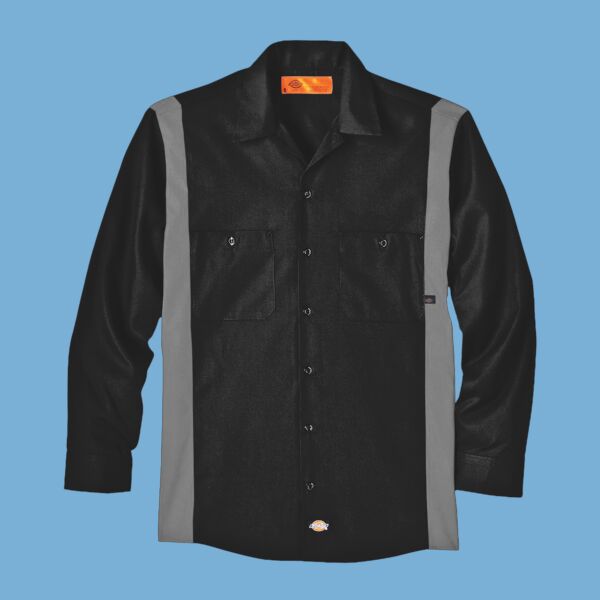 Industrial Colorblocked Long Sleeve Shirt - Tall Sizes Thumbnail