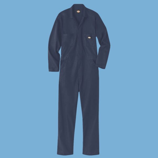 Basic Blended Long Sleeve Coverall - Tall Sizes Thumbnail