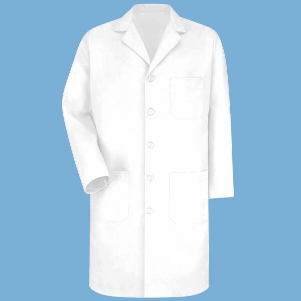Button Front Lab Coat - Tall Sizes Thumbnail
