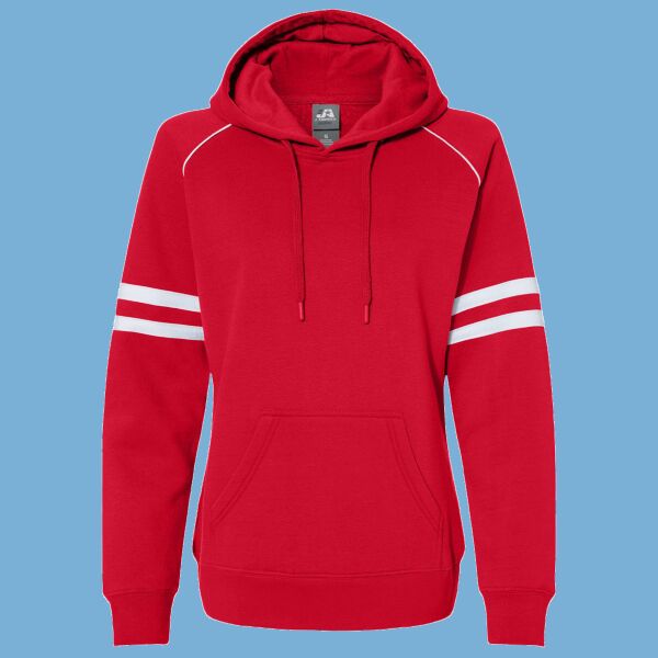 Women's Varsity Fleece Piped Hooded Sweatshirt Thumbnail