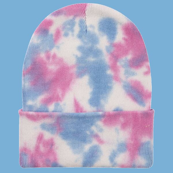 12" Tie-Dyed Cuffed Beanie Thumbnail