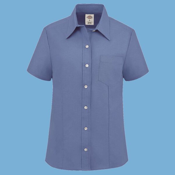 Women's Short Sleeve Stretch Oxford Shirt Thumbnail