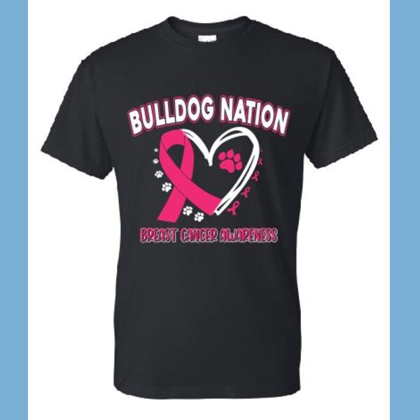 Bulldog Nation Breast Cancer Black Thumbnail