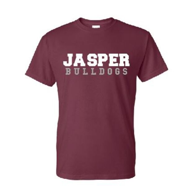 JASPER BULLDOGS MAROON SHORT SLEEVE Thumbnail