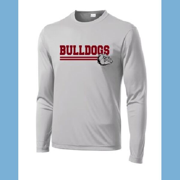 JASPER BULLDOGS GREY LONG SLEEVE DRI FIT Thumbnail