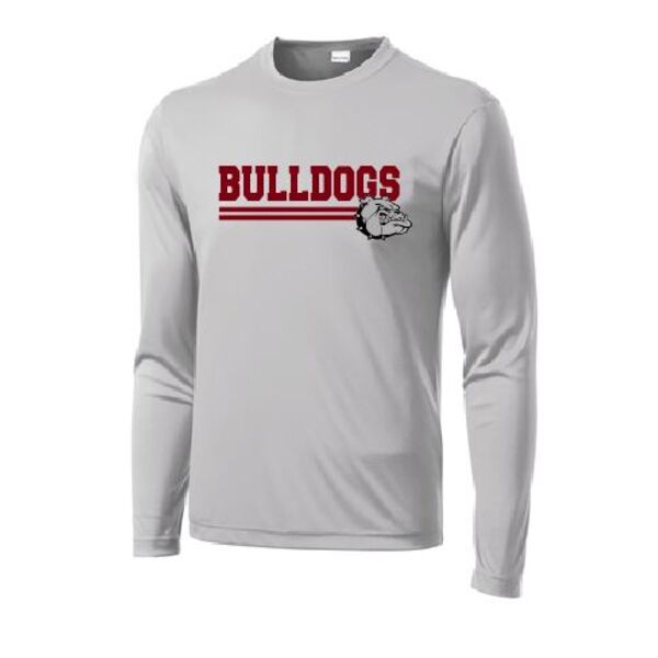JASPER BULLDOGS GREY LONG SLEEVE DRI FIT Thumbnail