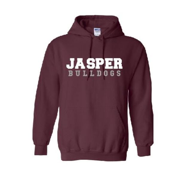 JASPER BULLDOGS MAROON HOODIE Thumbnail