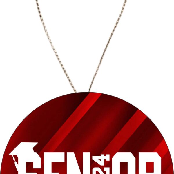 Senior 2024 2.5" Ceramic Car Ornament Thumbnail