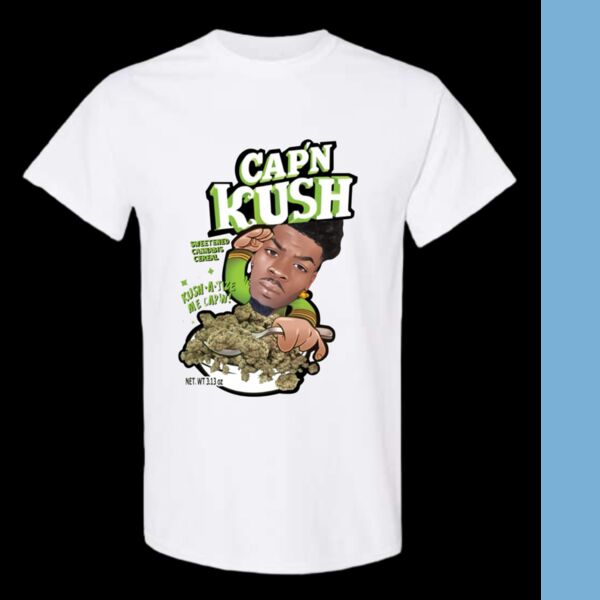 Cap'n Kush White Tee Thumbnail