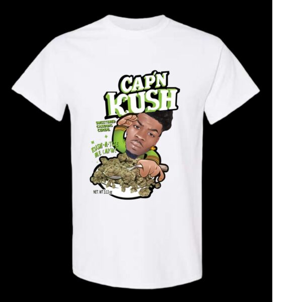 Cap'n Kush White Tee Thumbnail