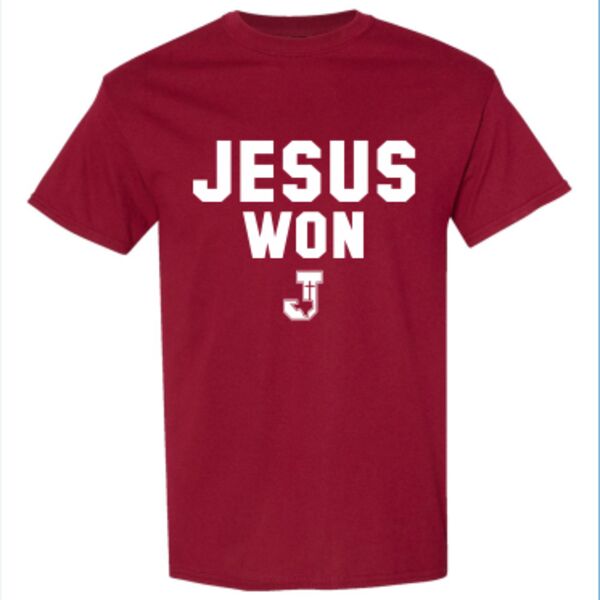 Jesus Won cotton shirt Thumbnail