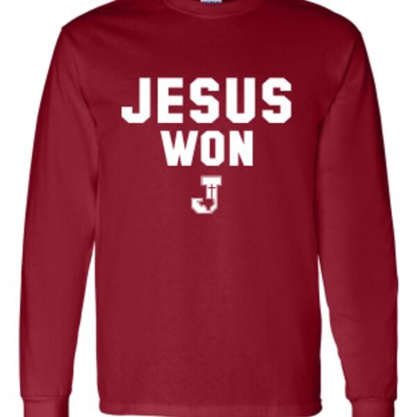 Jesus Won Cotton long sleeve shirt Thumbnail