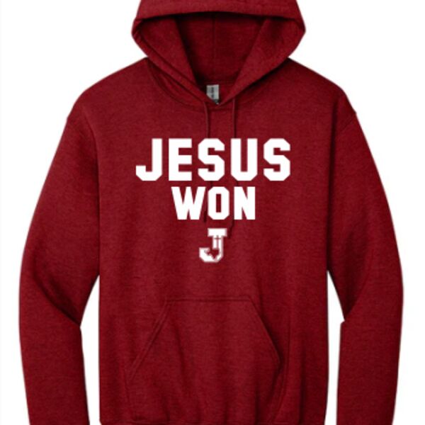 Jesus Won Cotton Hoodie Thumbnail