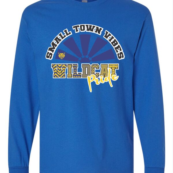Wildcats Small Town Vibes long sleeve Thumbnail