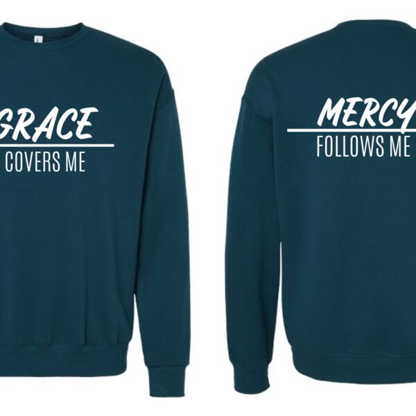 Grace Covers Me Drop Shoulder Crewneck Sweatshirt Thumbnail