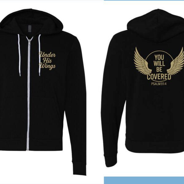 Under His Wings Full-Zip Hoodie Sweatshirt Thumbnail