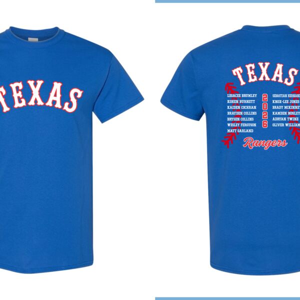 Texas Rangers Parent Tshirt  Thumbnail